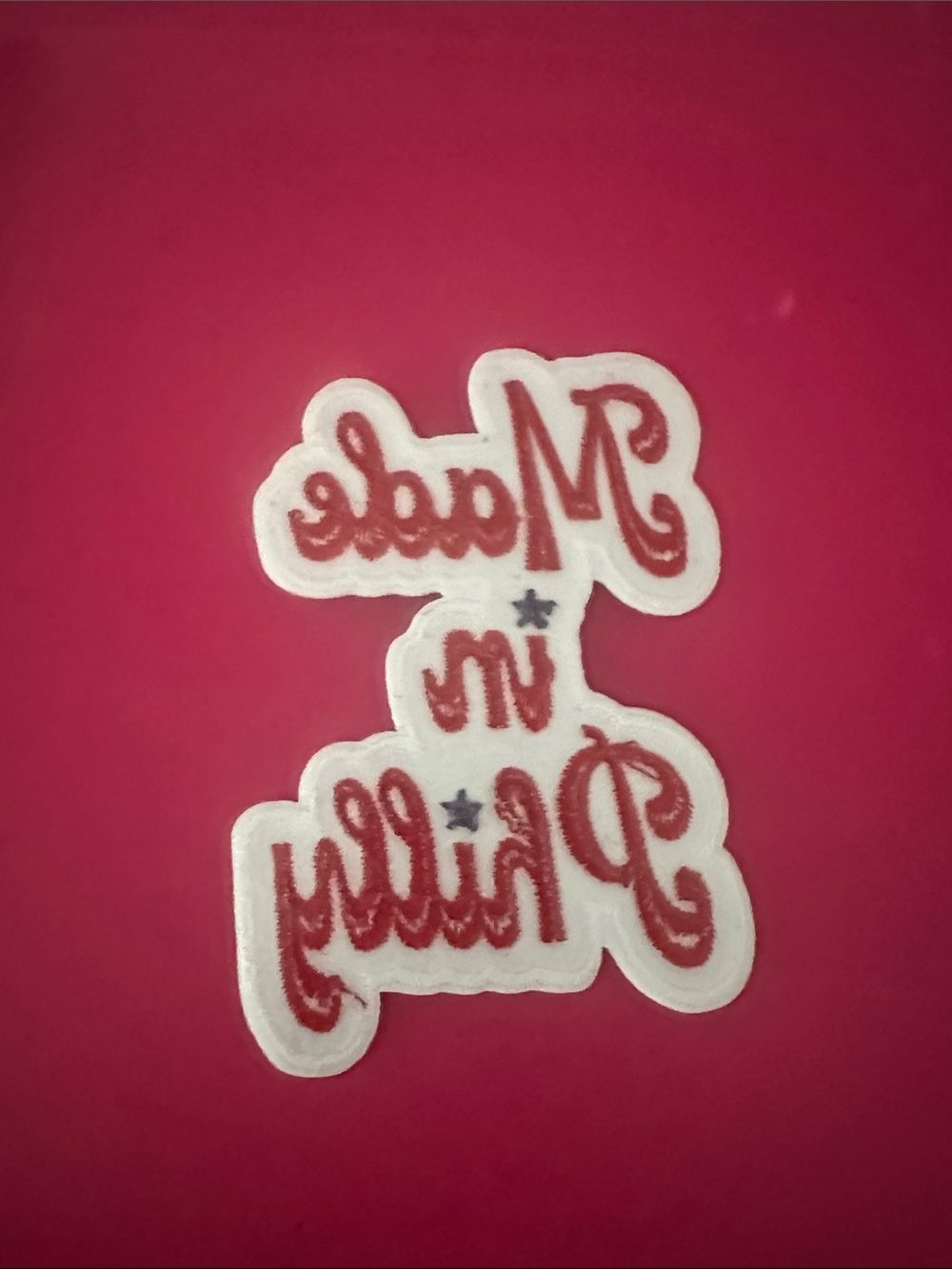 Made in Philly Patch - Red and White - Picture 2 of 2